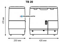 Indel B TB20AM 12/24V 20L compressor refrigerator with freezer