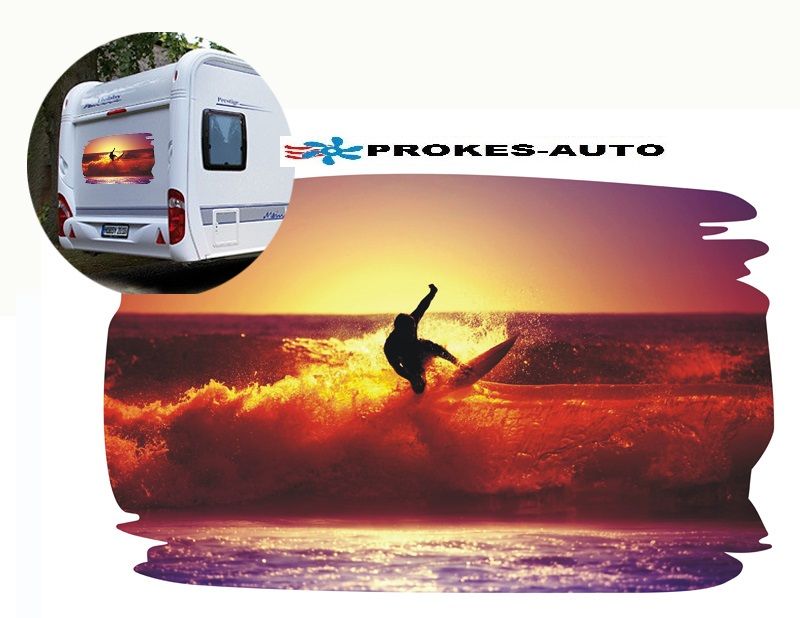 Caravan sticker SURFER2 800 x 500 mm PROKES-AUTO