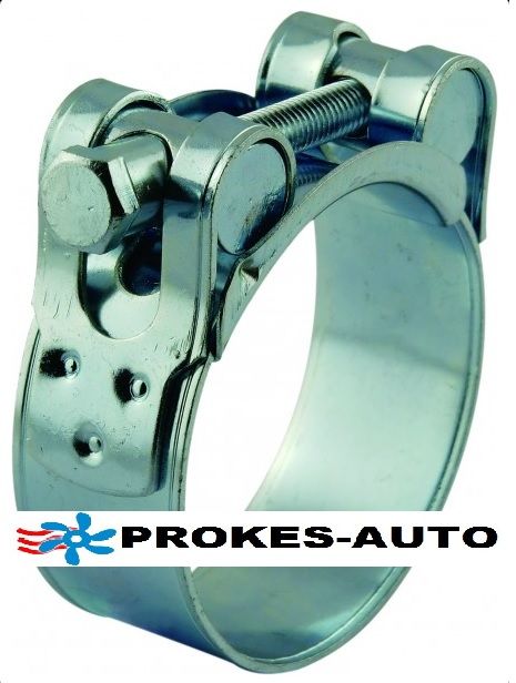 Robust jaw clamp for exhaust hose 38mm