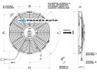 Universal fan suction diameter 305mm 24V VA10-BP9/C-25A / VA10-BP9-C-25A / VA10BP9C25A SPAL