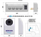 Autoclima Parking air conditioner Fresco 5000 Back 24V 1600W