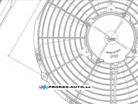 PEZZAIOLI Axial push Fans Ø 255mm 24V with special waterproof electric wire OEM 90050158 PEZZAIOLI Italy