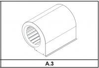 Autoclima spare part A.3 evaporator electric fan FC83M-3033/4 - 20220256