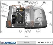 Autoclima spare part A.5 Control Board COOL / HEAT 20235195