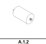 Autoclima spare part A1.2 Condens Motore 25μF 450V 60670204