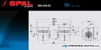 SPAL fan 12V evaporator radial 008-A54-02 / 3 speed