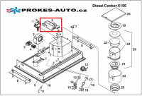 Control Unit Webasto Diesel Cooker X100 XP360 / 40141C / 40136B