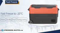 Eurgeen EA35 compressor car refrigerator 35L 12/24V / 100/240V +10 to -20ºC two - zone