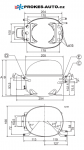 Compressor SECOP / DANFOSS NL11F, LBP - R134a, 220 - 240 V, 50Hz