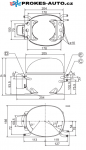 Compressor SECOP / DANFOSS NL11MF, MBP - R134a, 220 - 240 V, 50 Hz