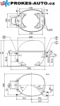 Compressor SECOP / DANFOSS NL6.1MF MBP - R134a 220-240V 50Hz 105G6660
