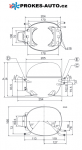Compressor SECOP / DANFOSS NL6F LBP - R134a 220-240V 50Hz 105G6606