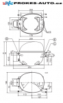 Compressor SECOP / DANFOSS NL7.3MF MBP - R134a 220-240V 50Hz 105G6772