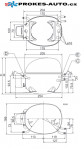 Compressor SECOP / DANFOSS NL9F LBP R134a 220-240V 50Hz 105G6802