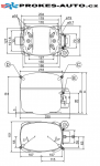 Compressor SECOP / DANFOSS SC10CL LBP R404A R507 220-240V 50Hz 104L2523