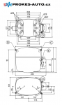 Compressor SECOP / DANFOSS SC10DL MBP/HBP R407C R404A R507 220-240V 50Hz 104L2525