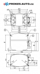 Compressor SECOP / DANFOSS SC12CLX LBP R404A R507 220-240V 50Hz 104L2623