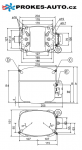 Compressor SECOP / DANFOSS SC12DL MBP/HBP R407C R404A R507 220-240V 50Hz 104L2625