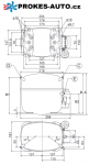 Compressor SECOP / DANFOSS SC12MLX MBP R404A / R507 220-240V 50-60Hz 104L2606