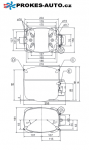 Compressor SECOP / DANFOSS SC15CLX LBP R404A R507 220-240V 50Hz 104L2853