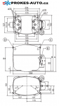 Compressor SECOP / DANFOSS SC15MFX HBP - R134a 220-240V 50Hz