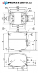 Compressor SECOP / DANFOSS SC18CLX LBP - R404A R507 220-240V 50Hz 104L2123