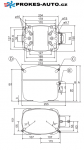 Compressor SECOP / DANFOSS SC18GH, HBP - R134a, 200 - 250V, 50 - 60 Hz