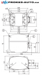R134a LBP/HBP 50Hz Kältekompressoren Danfoss FR 7,5G Verdichter 220-240V 