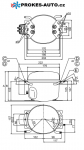 Compressor SECOP / DANFOSS TL3G LBP / HBP - R134a, 220-240V, 50 Hz, 102G4350