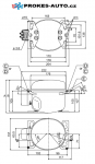 Compressor SECOP / DANFOSS TL4GX, LBP / HBP - R134a, 220-240V, 50 Hz, 102G4452