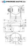 Compressor SECOP / DANFOSS TLES 5.7KK.3, LBP - R600a, 220-240 V, 50Hz