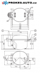 Compressor SECOP / DANFOSS TLES7.5KK.3, LBP - R600a, 220-240 V, 50 Hz