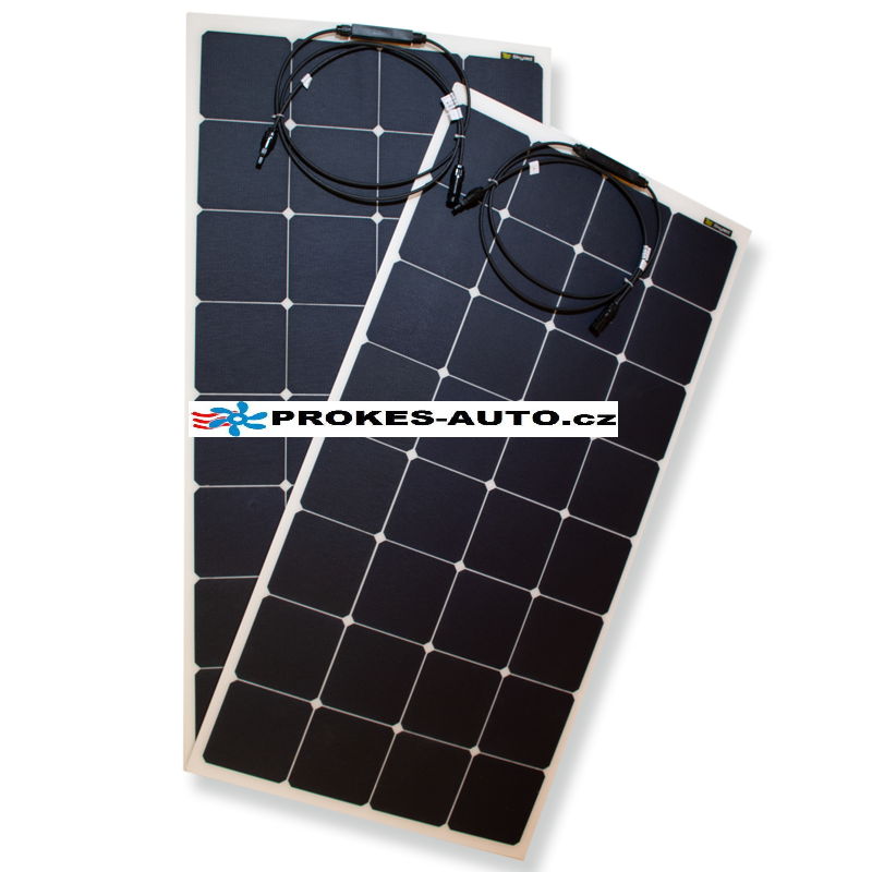Set of flexible solar panels 2 x 110W / 12 or 24V incl. controller with bluetooth connection Skyled