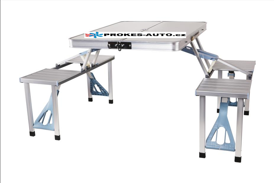 Camping folding table with benches CARFACE