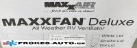 MaxxAir MaxxFan Deluxe 12V roof ventilation transparent Maxfan AIRXCEL