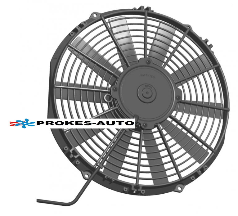 Axial air conditioning fan 12V 305mm Spal / Dirna push VA10-AP50/C-25S / 30101505 Dirna / SPAL