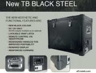 Indel B TB100 Steel OFF 12/24V 97L -18°C Bluetooth compressor cooling box