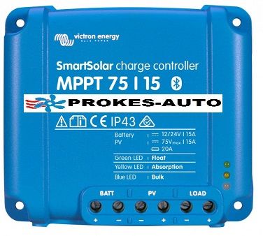MPPT SMART solar controller Victron Energy 12 / 24V 15A 75V with Bluetooth SCC110015060R