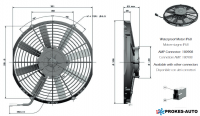 GENERAL CAB 12V suction fan 305mm 2156 m3/h