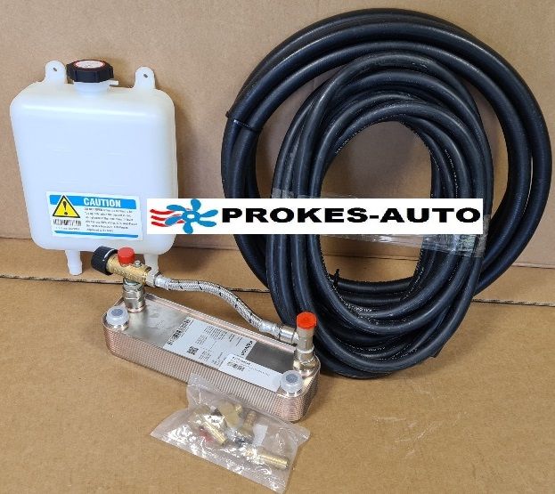 Water system for heating water with plate Exchanger GBE 220H / motor homes / caravans / combination of water and air heating Kelvion