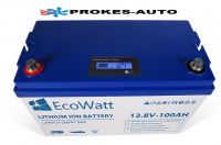 Battery EcoWatt LiFePO4 12,8V 100Ah 1280Wh with integrated BMS and display