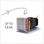 Vitrifrigo SLIM 150 12/24V 140 liters, external cooling unit - quick couplers