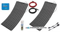 ETFE Flexible solar panel 210W / 12/24V incl. controller with bluetooth connection Victron Energy 75/15A