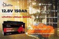LiFePO4 battery Olalitio Bluetooth BMS 12,8V / 150Ah / 1920Wh