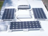 Set of 2 solar panel holders for motorhome / caravan SOLARA