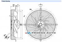 EBM PAPST suction fan d 250mm 230V 2 polar FN 1820 m3/h S2E250-AL06-01
