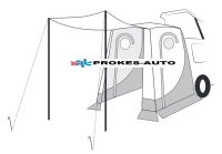 Rear tent specifically for tailgates Vans Toyota Proace Verso / Citroen Spacetourer / Jumpy / Fiat Talento / Ford Transit Custom / Nissan NV 300 / Pössl Campster / Peugeot Traveller / Expert 2016- / Opel Zafira Life / Vivaro / Vivaro C