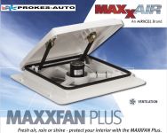 MaxxAir MaxxFan Plus 12V roof fan / ventilation white AIRXCEL