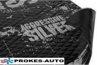 STP AGGRESSIVE SILVER BULK PACK 12pcs 470x750x2mm = 4,23 m2 self-adhesive light elastic butyl with aluminum foil / anti-vibration and sound insulation