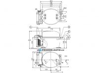 SECOP / DANFOSS BD50F compressor, R134a, 12-24V DC